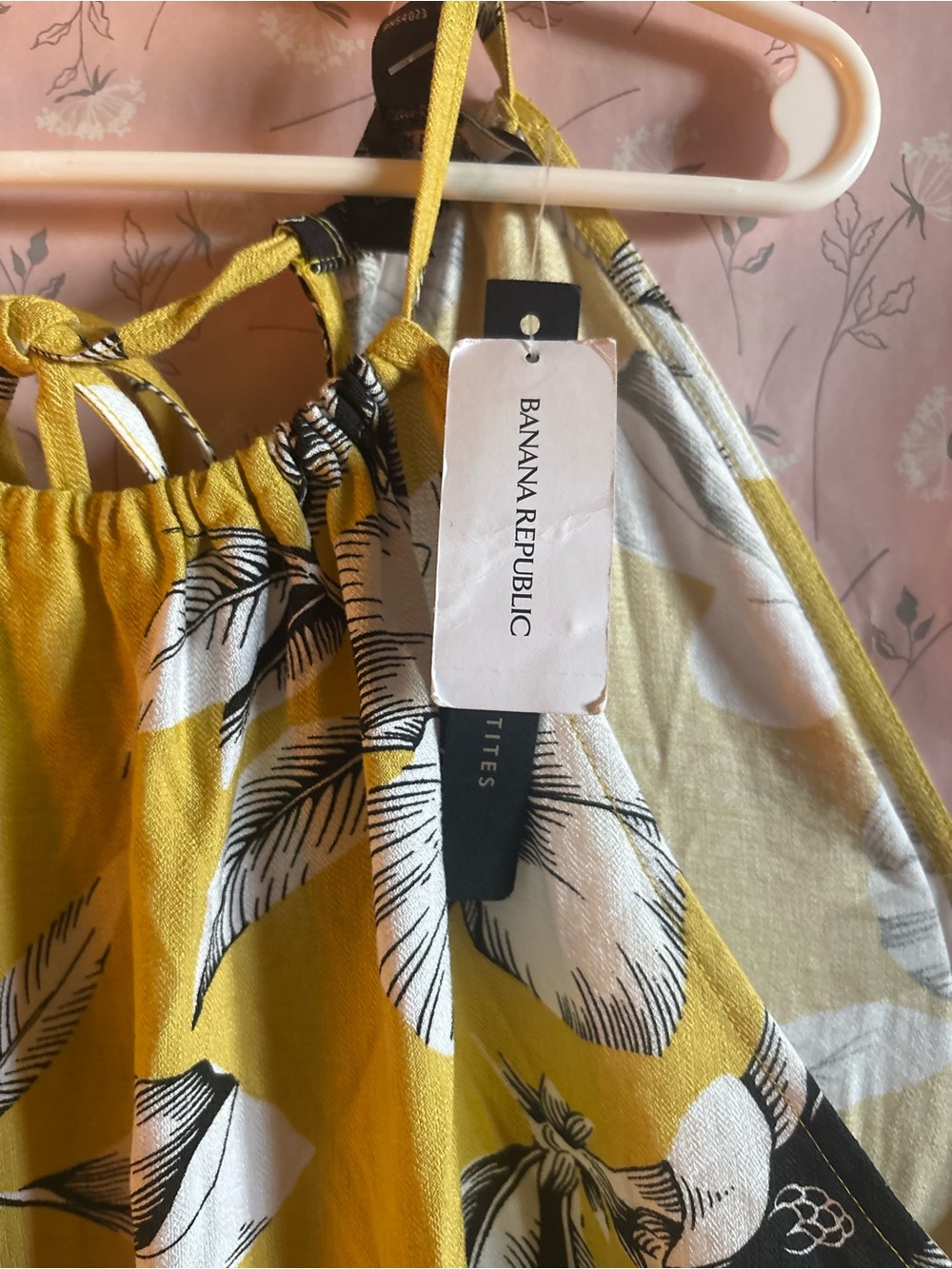 NWT banana, republic Yellow Floral Maxi Skirt - Women's Summer Skirt - Picture 4 of 5